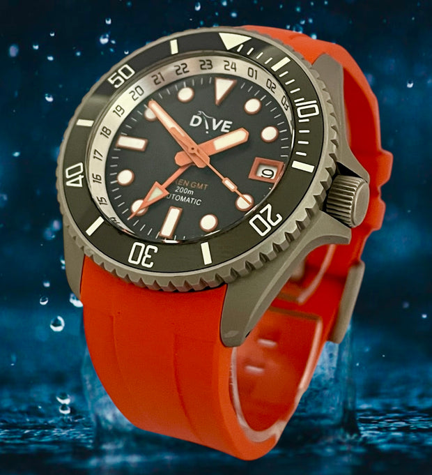 HAND-BUILT GMT DIVERS WATCH  OREN