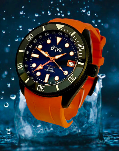 GMT DIVERS WATCH - OREN - NOIR