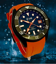 GMT DIVERS WATCH - OREN - NOIR