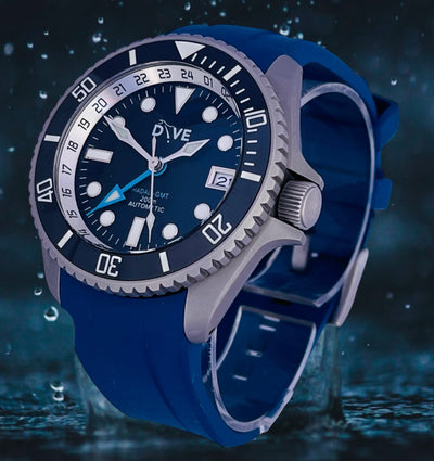 GMT DIVERS WATCH - HADAL Bead Blasted Finish