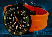 GMT DIVERS WATCH - OREN - NOIR