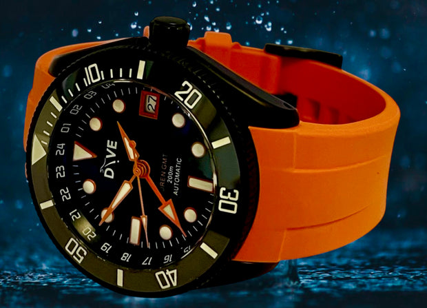 GMT DIVERS WATCH - OREN - NOIR