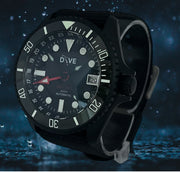 GMT DIVERS WATCH - HADAL NOIR ON NATO OR RAF STRAP