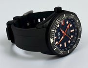 HAND-BUILT GMT DIVERS WATCH  OREN-NOIR