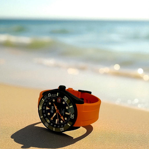 GMT DIVERS WATCH - OREN - NOIR